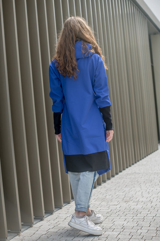 Dámský Softshellový kabát s kapucí – Královsky modrá