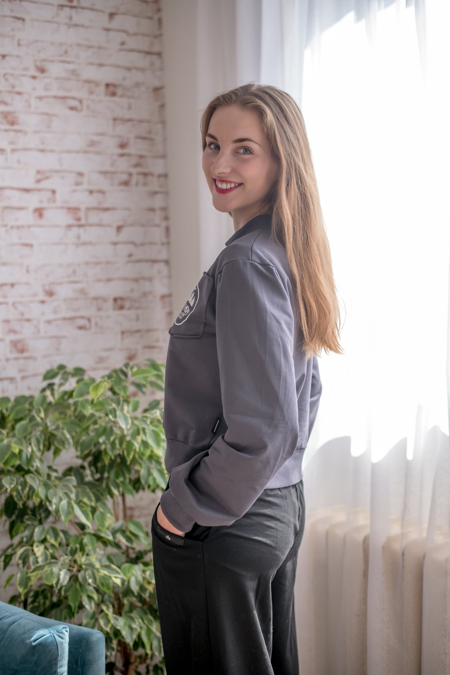 Mikina – Teď a Tady – Šedá