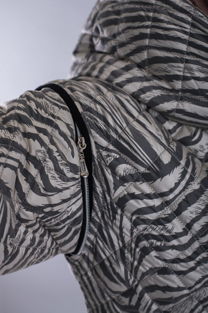 Zimní kabát 2v1 s odepínacími rukávy – Bílý tygr