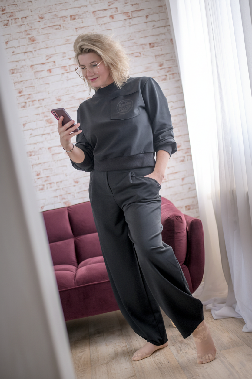 Kalhoty - Teplákové - Černé