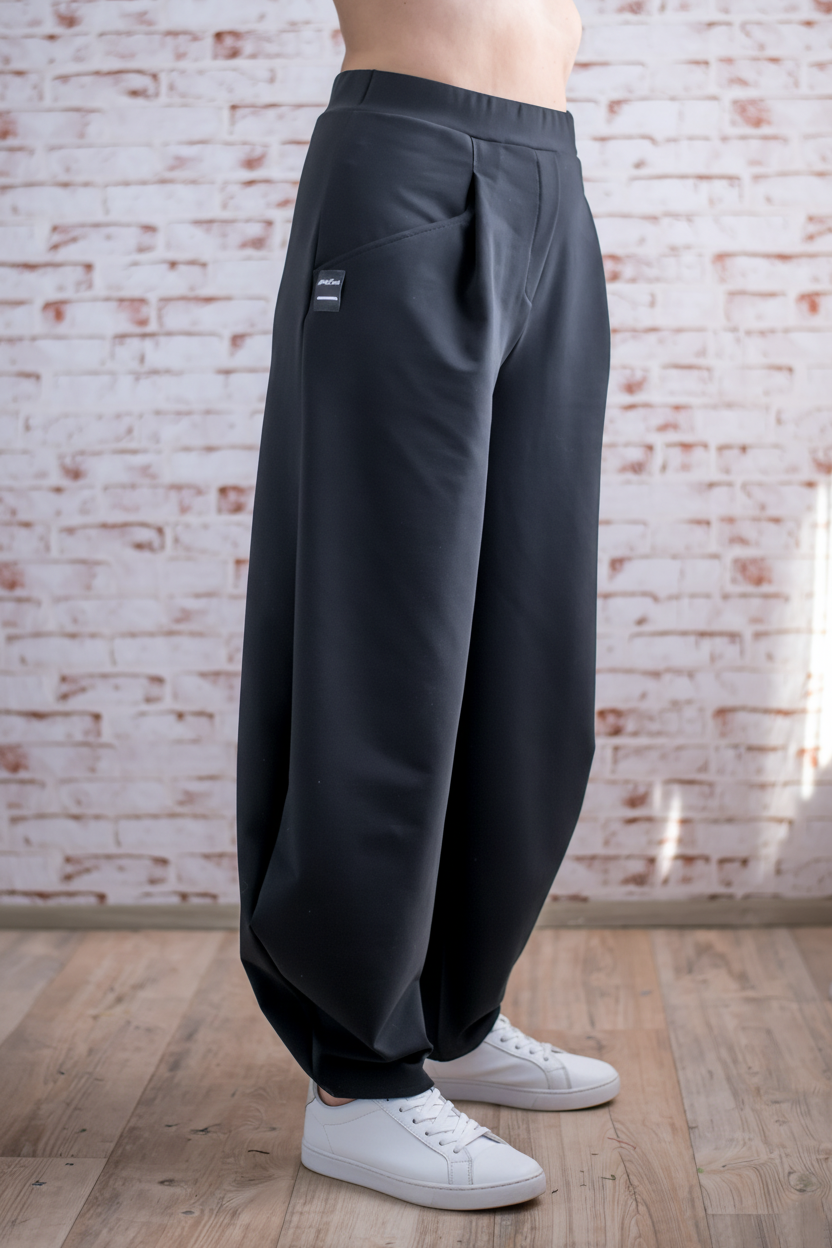 Kalhoty - Teplákové - Černé