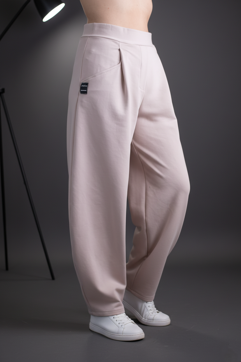 Kalhoty - Teplákové - Kapučíno