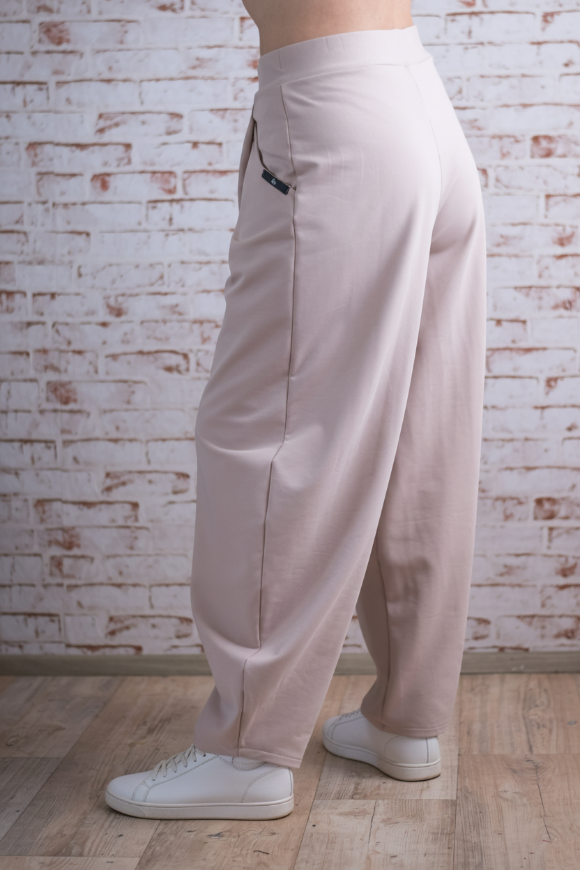 Kalhoty - Teplákové - Kapučíno