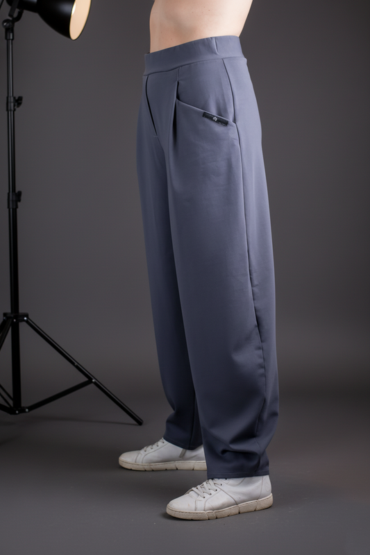 Kalhoty - Teplákové - Šedé