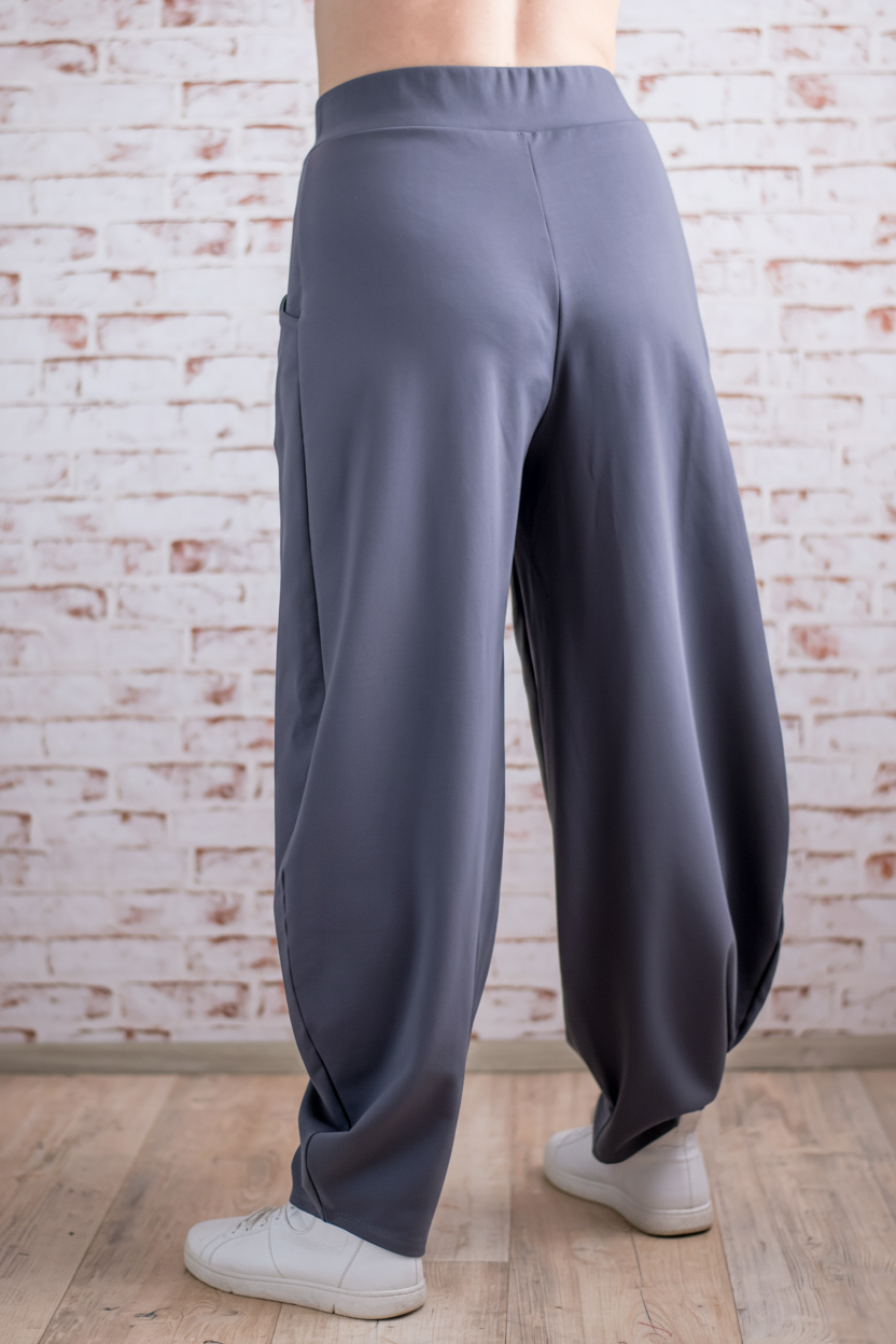 Kalhoty - Teplákové - Šedé