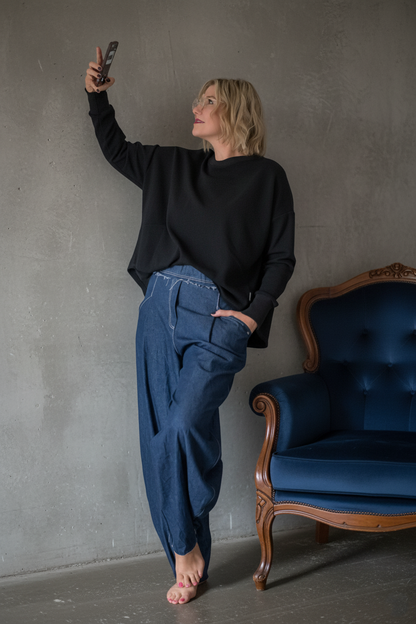 Mikina – Piké – Černá