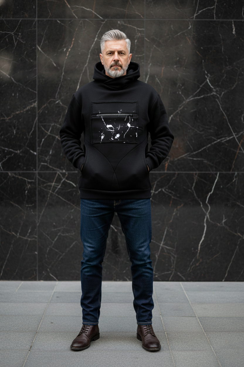 Pánská mikina s kapucí – WhiteGalaxy