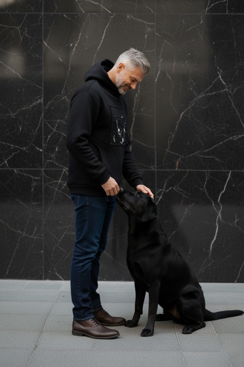 Pánská mikina s kapucí – WhiteGalaxy