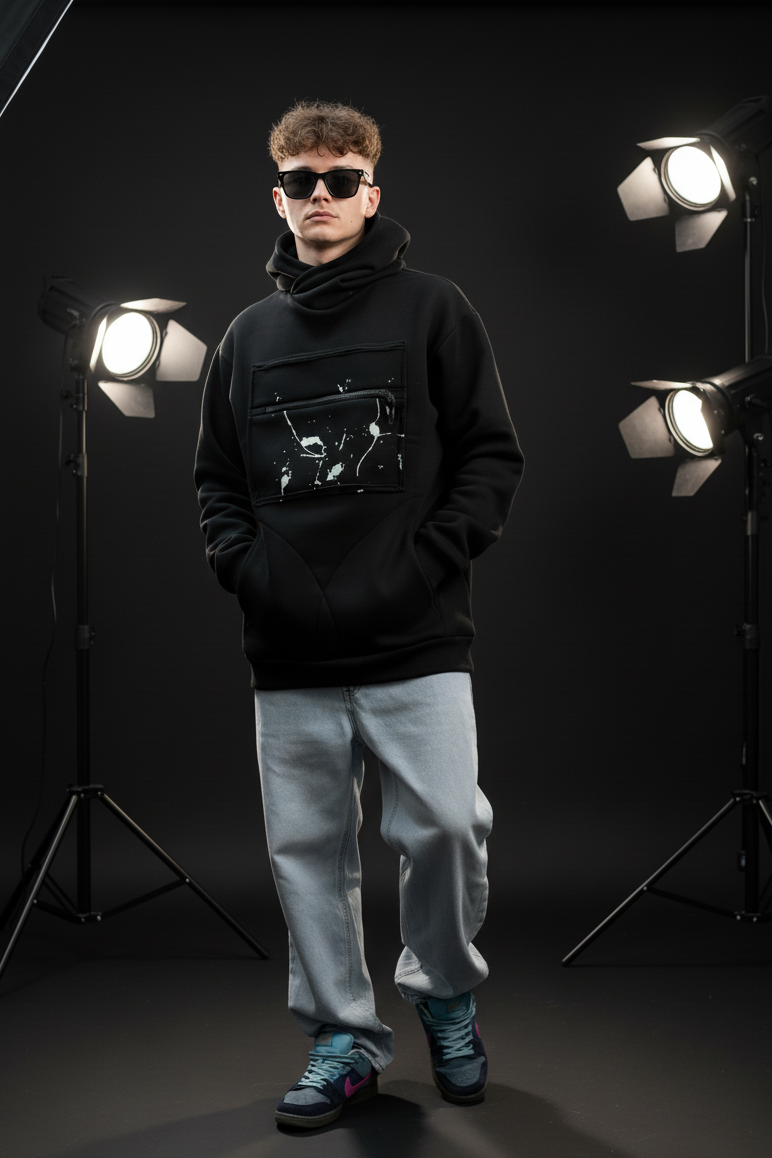 Pánská mikina s kapucí – WhiteGalaxy