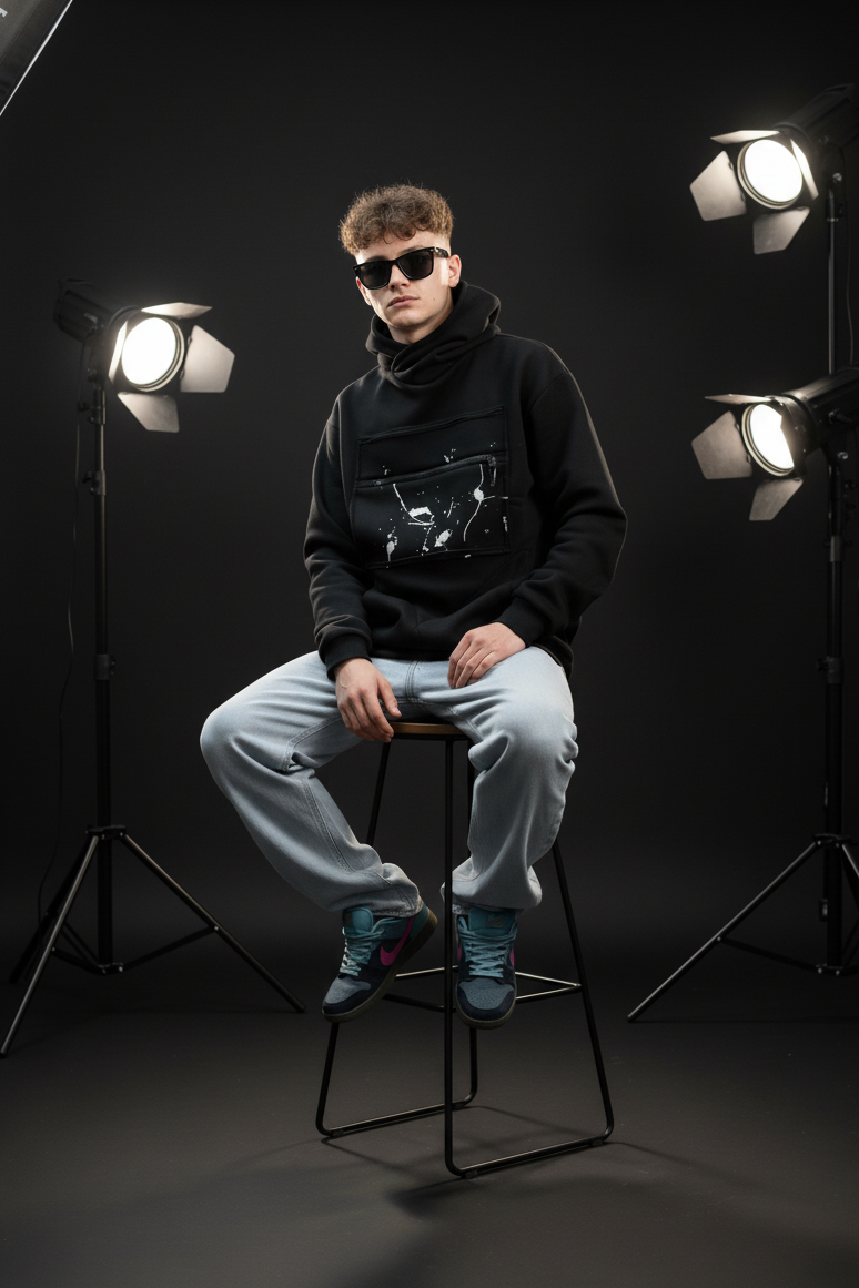 Pánská mikina s kapucí – WhiteGalaxy