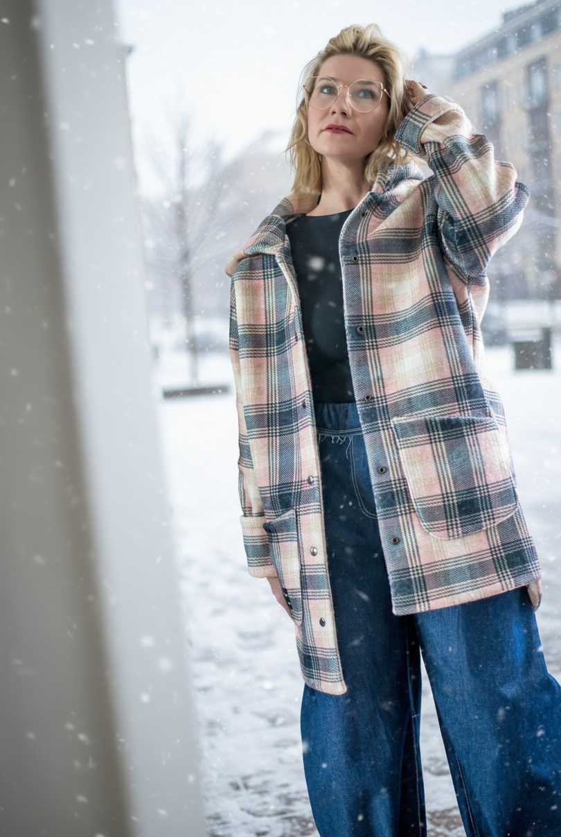 Zimní kabát - Kostička