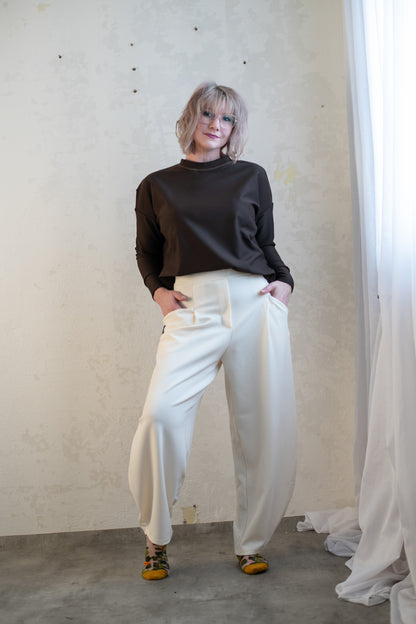 Mikina PIKÉ – Tmavě hnědá - Čokoládová