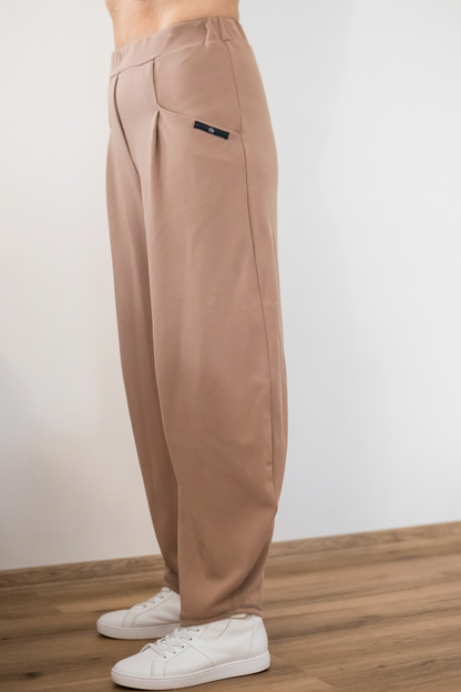 Kalhoty - Piké - Kapučíno