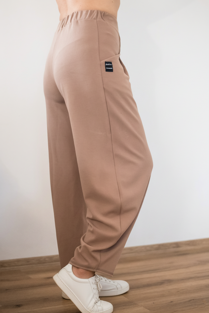 Kalhoty - Piké - Kapučíno