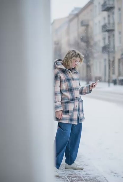 Zimní kabát - Kostička