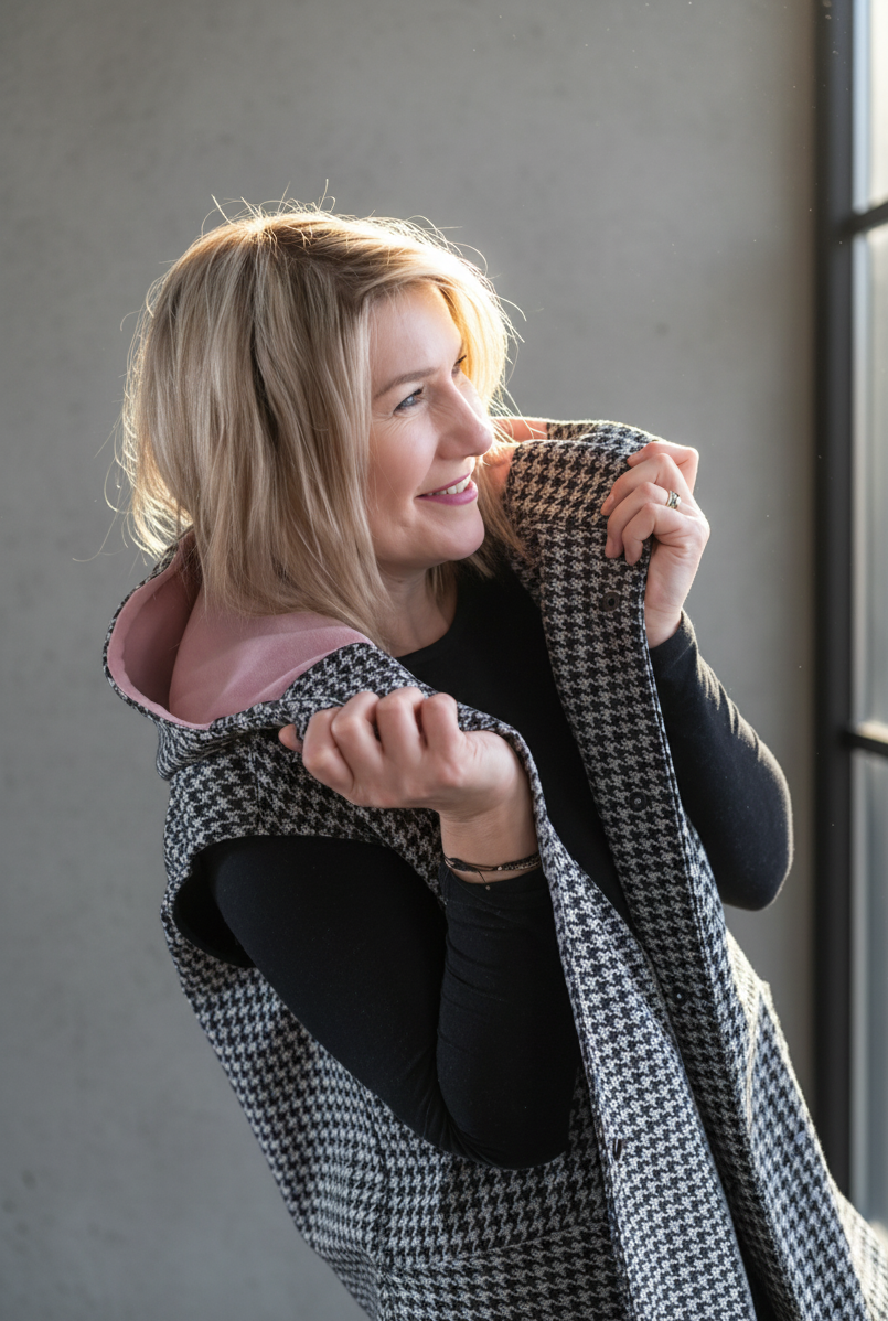 Softshellová Vesta Shei_Sheis – Kohoutí stopa